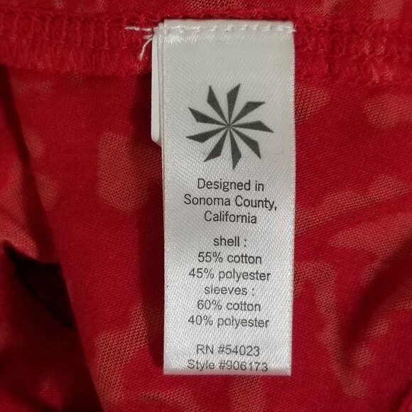 Athleta Lace Up Back Corset Dress XS Red Jacquard Burnout Long Sleeve Stretch - Picture 13 of 14